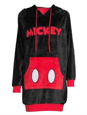 Mickey Mouse Hooded Sleep Lounger Pullover Pajama